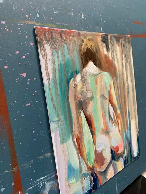Naked woman.