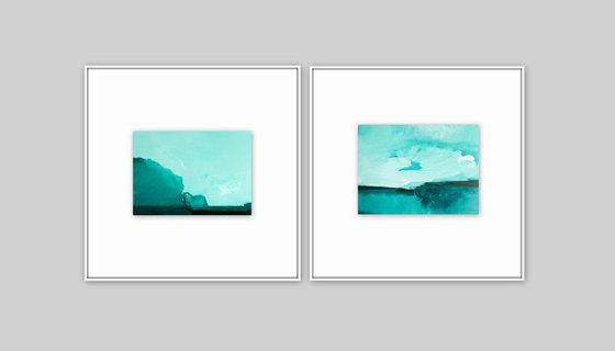 Abstract Landscape. Set of 2