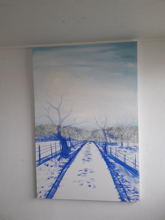 Misty February Morning  150cm x 100cm