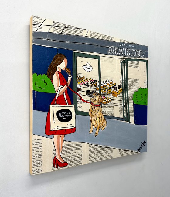 Dog Days Croissants 40cm x 40cm