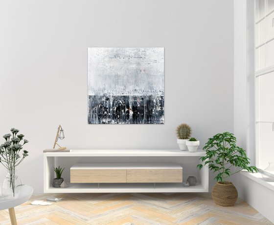 Black&White Abstract painting BH411