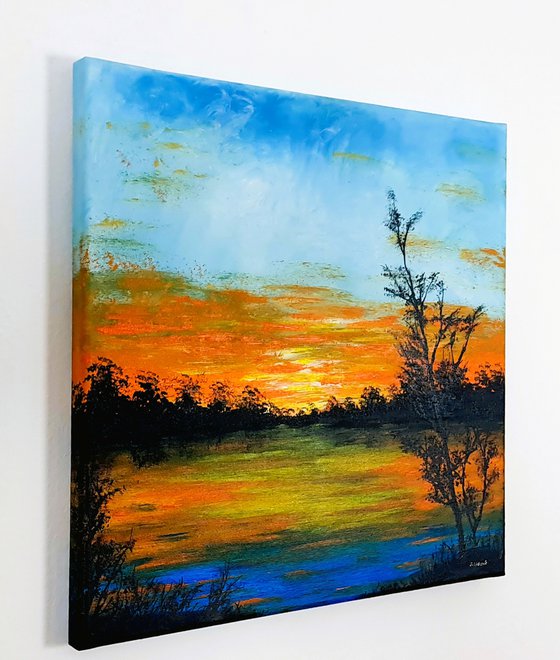 Sunset in the country