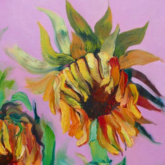 Wilting Sunflowers IV