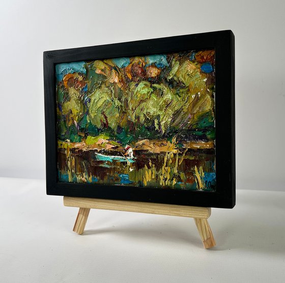 Summer day by the river