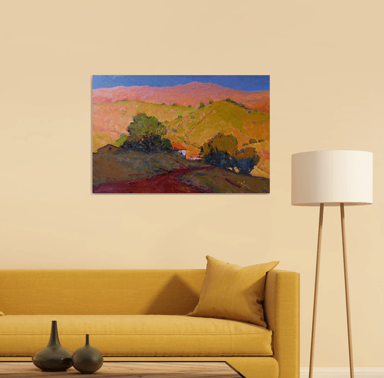 Green Hills and the Light of Evening