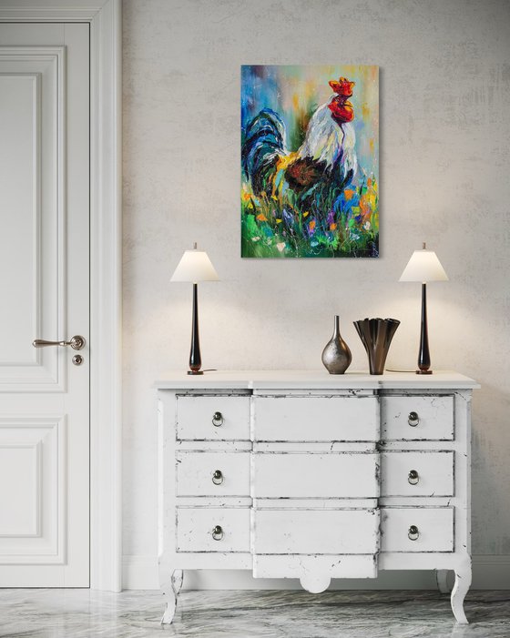 Cute rooster