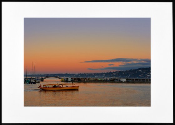 " Leman Lake. Sunset. Geneva "  Limited edition 1 / 15
