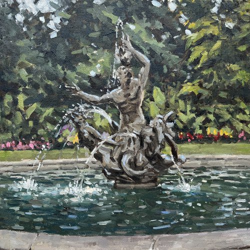 Triton fountain, Regent's Park, London by Louise Gillard