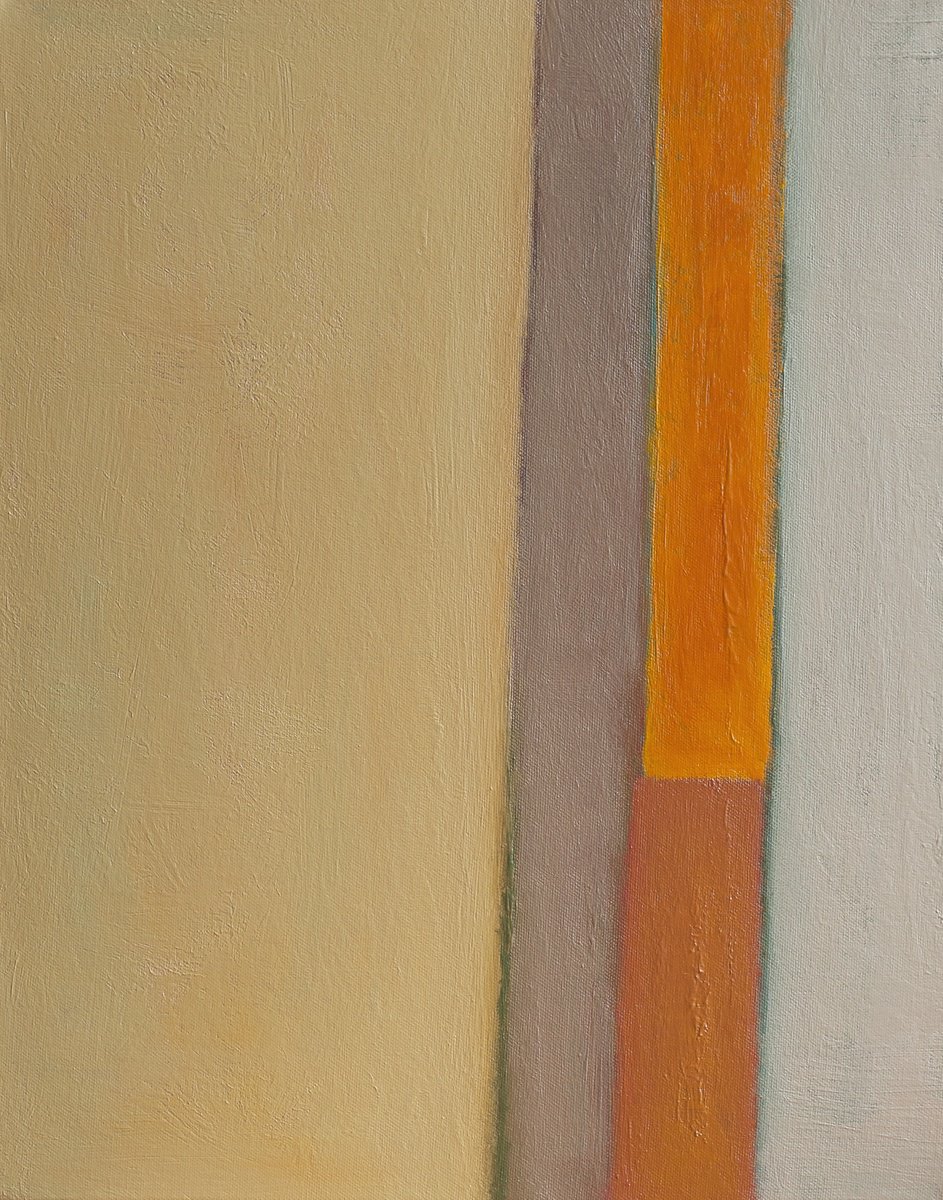 Abstract Landscape Oil Painting By Thomas Hjelm, 17 X 21", Dust Of The Earth, Original Artwork