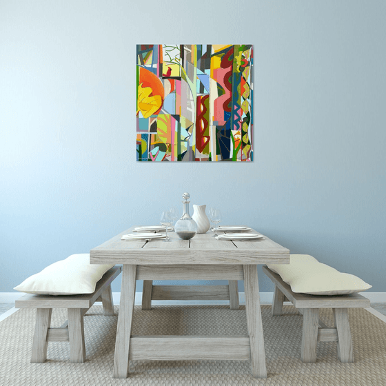 Mr. Cardinal And A Tapestry