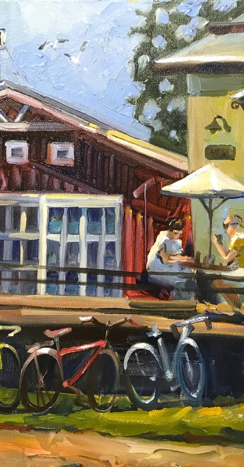 Beachside cafe, Lahti, Finland by Natalia Miasnikova