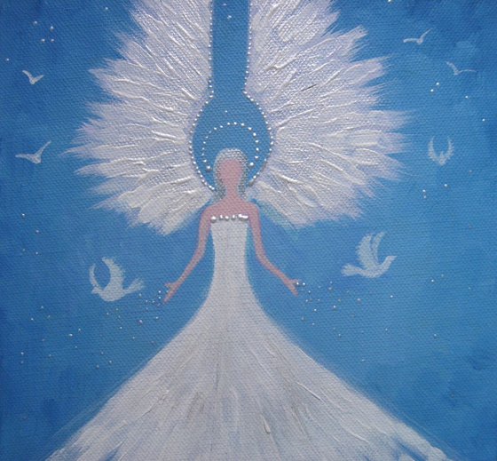 Angel with Doves