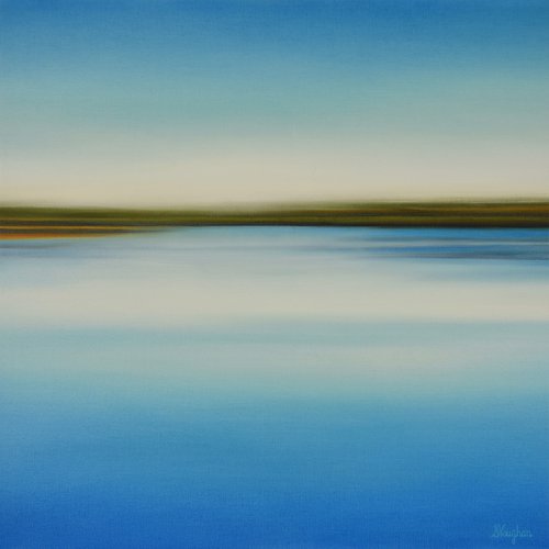 Reflections - Abstract Landscape Painting by Suzanne Vaughan