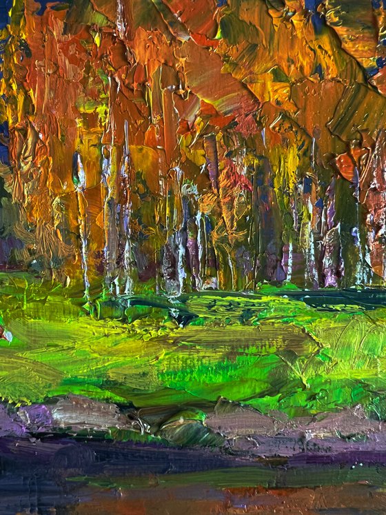 Autumn on the Shore River
