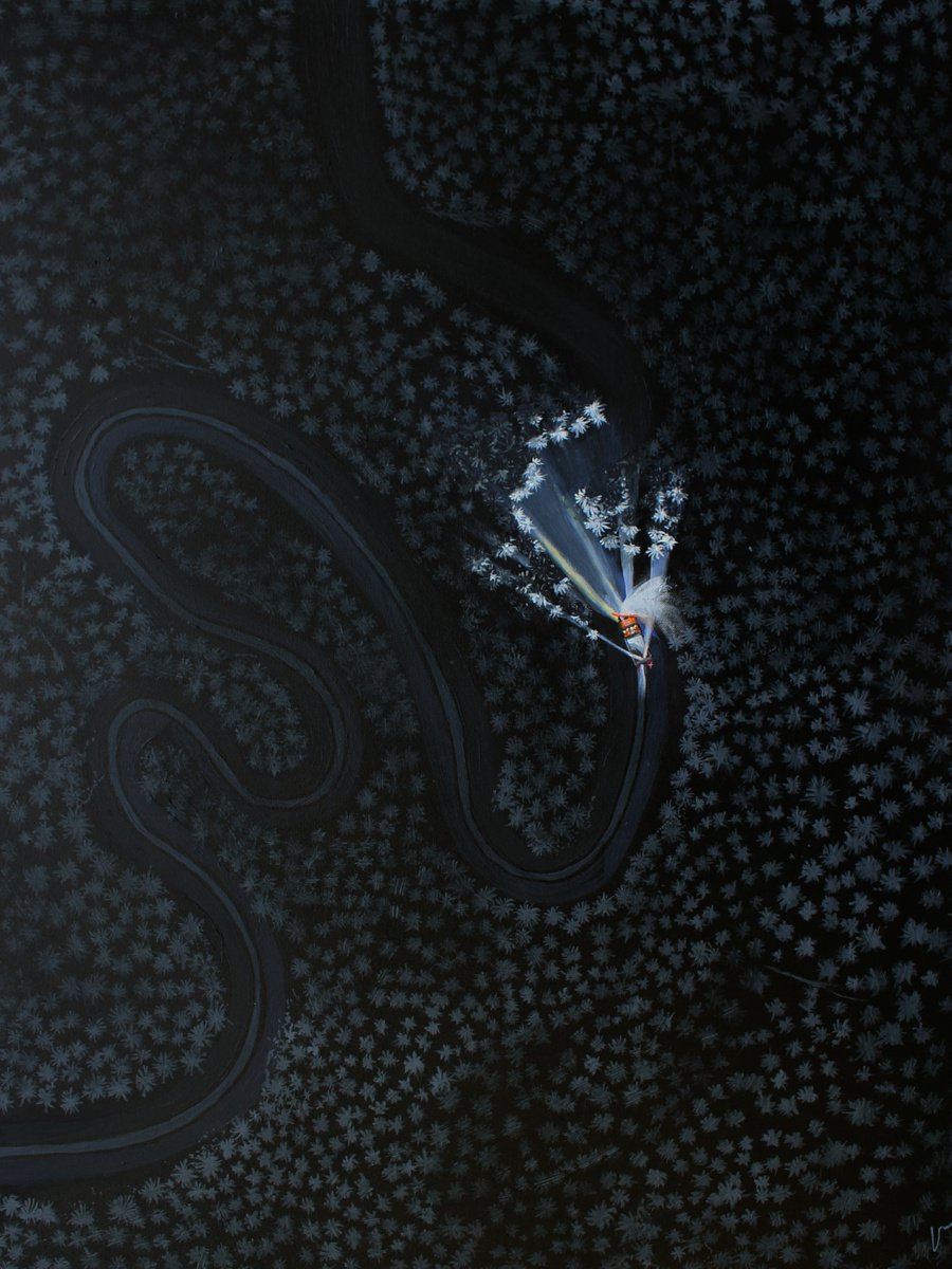 Photorealistic Landscape Oil Painting By Ken Vrana, 30 X 40", The Plow Driver, Original Artwork