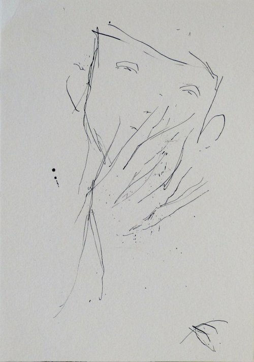 Tiredness, 17x24 cm by Frederic Belaubre