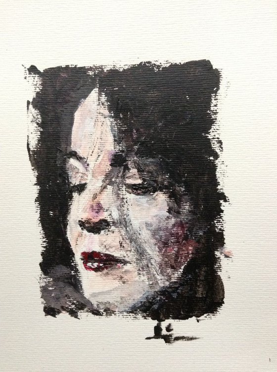 Portrait of a Woman, Acrylic Study