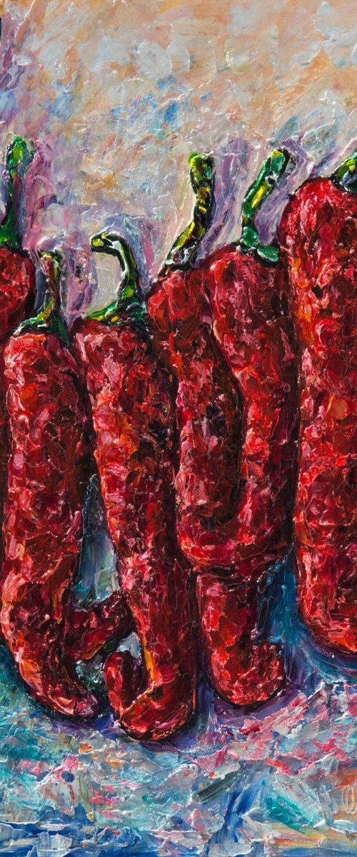 Chili Hot Pepper by Lena Owens at OLena Art