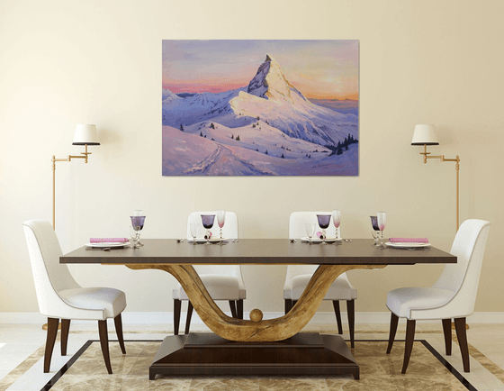 Winter day near the Matterhorn