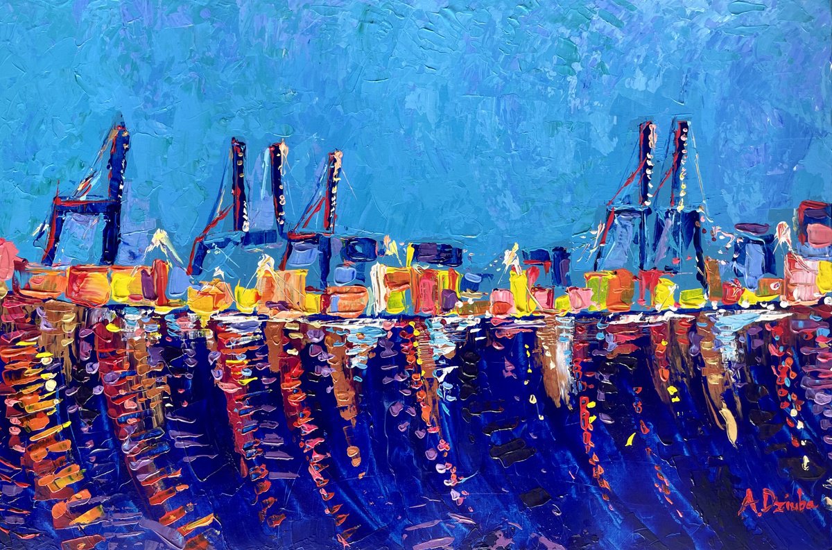 Port of Malaga by Adriana Dziuba
