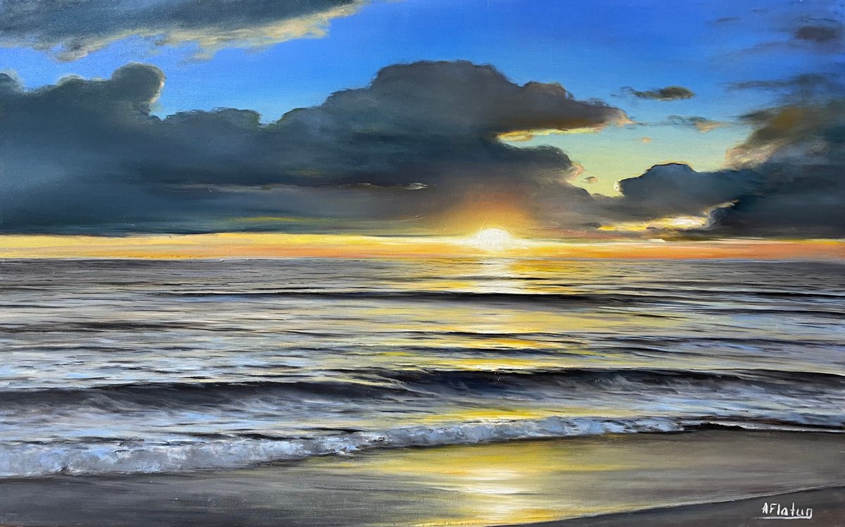 OCEAN SUNSET by Aflatun Israilov