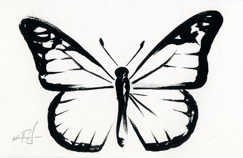 Brushstroke Butterfly 2019-4 by Kathy Morton Stanion