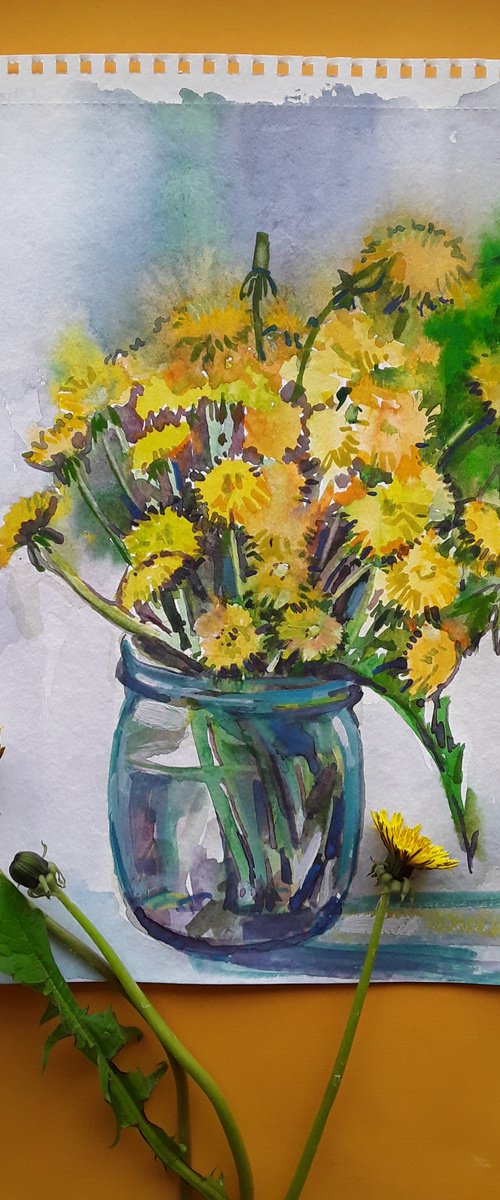 Yellow bouquet by Elena Sanina