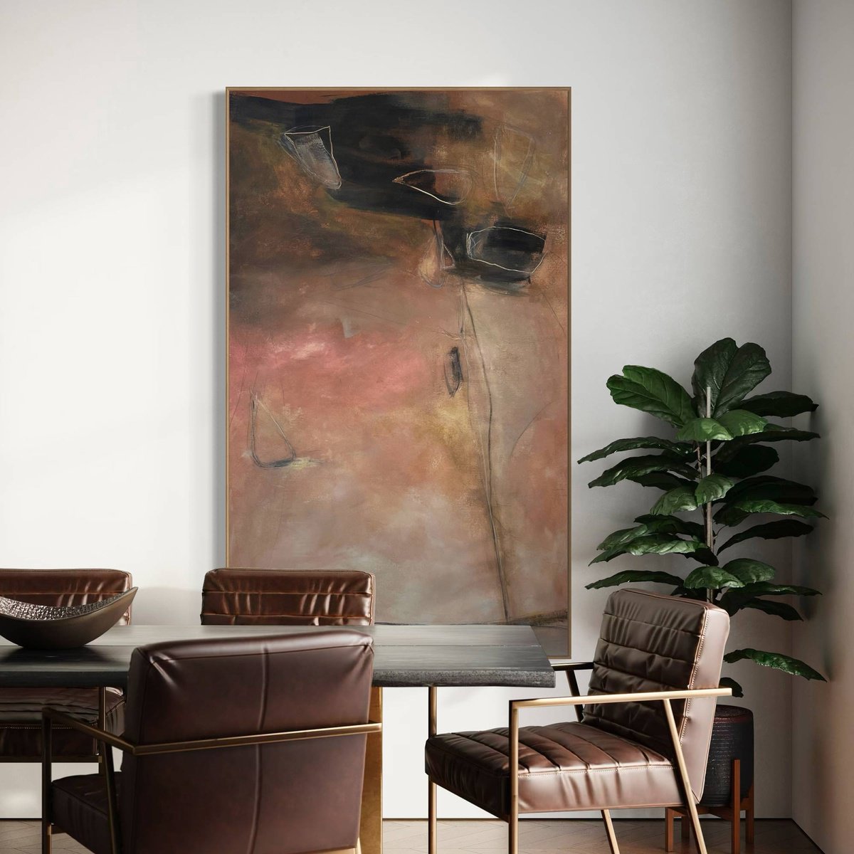 Reading Riverstone By Cheryl Harrison Ma, 35 X 59, Artwork For Sale On Artfinder