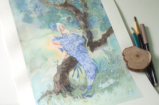 Blue Bird Fantasy girl