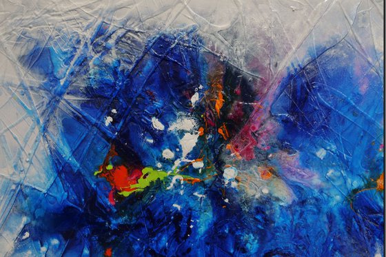 Bouquet Maximus 160cm x 60cm Colourful Abstract Art