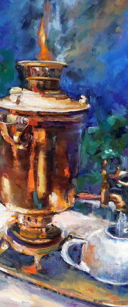 Tea from Samovar by Olga Egorov