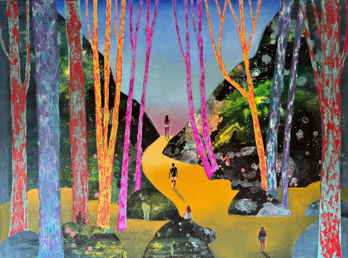 Stefano Pallara | Original Painting | Let Go Or Be Dragged N.2 | 79 X 59Cm | Artwork For Sale On Artfinder