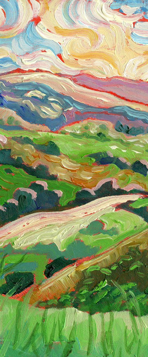 Derbyshire Valley - English Landscape by Mary Kemp
