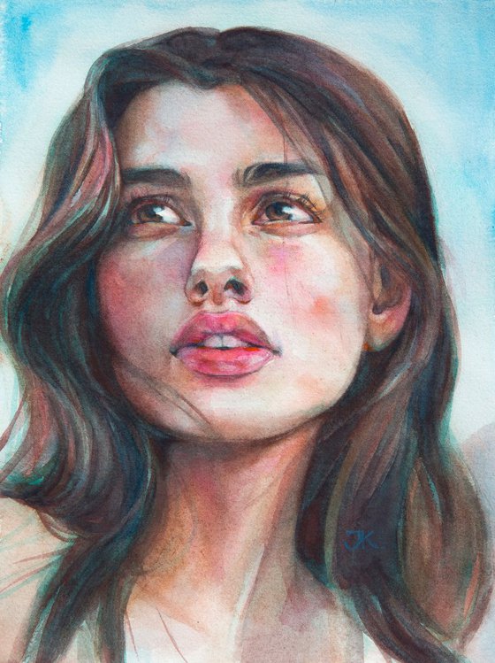 Diana Watercolour by Yulia Kovaleva | Artfinder