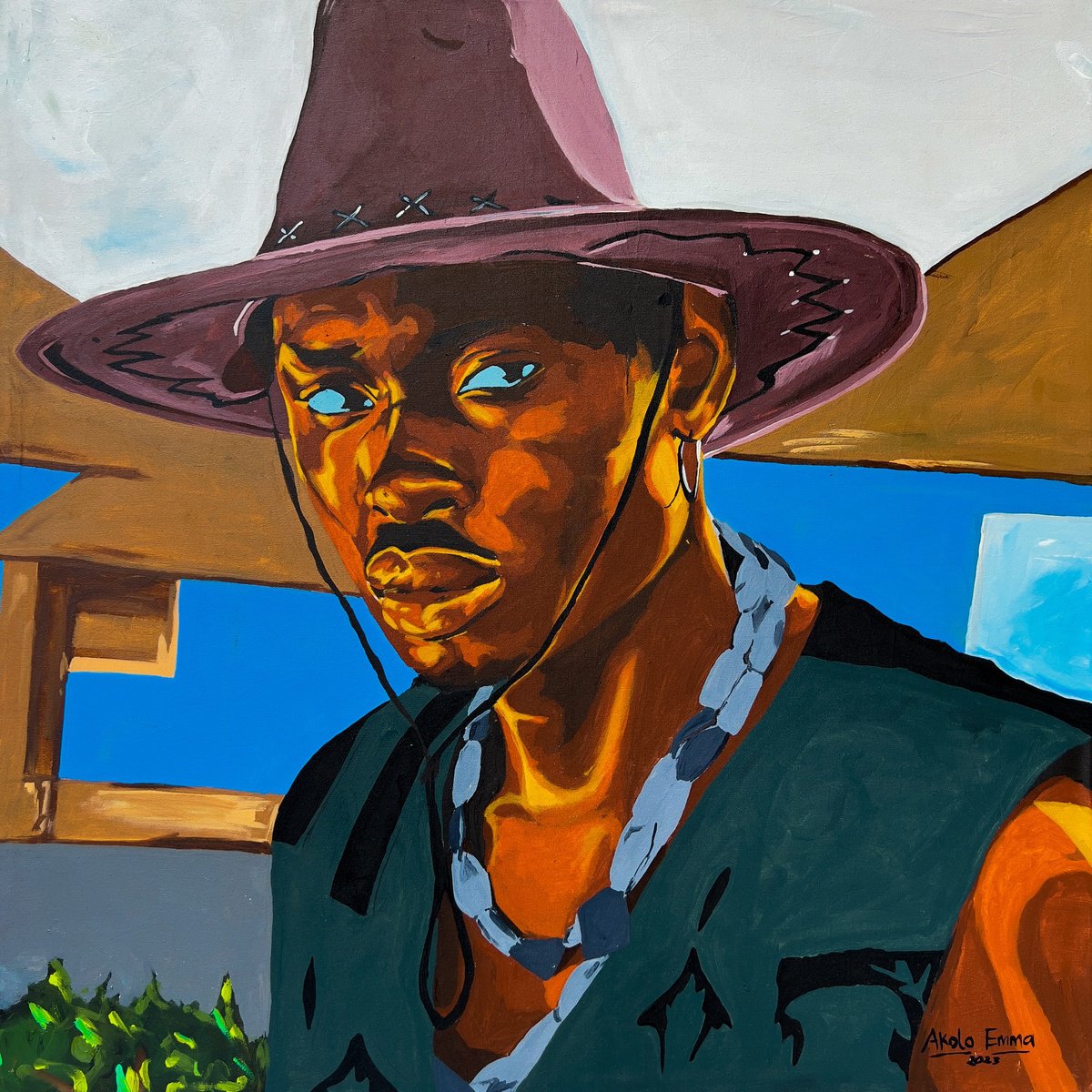Life Of The Stoic By Emmanuel Akolo, 36 X 36, Artwork For Sale On Artfinder