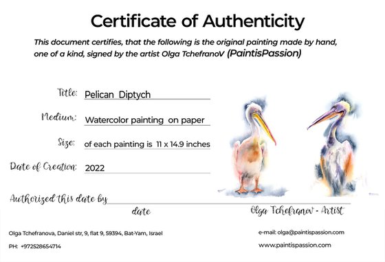Pelican Diptych