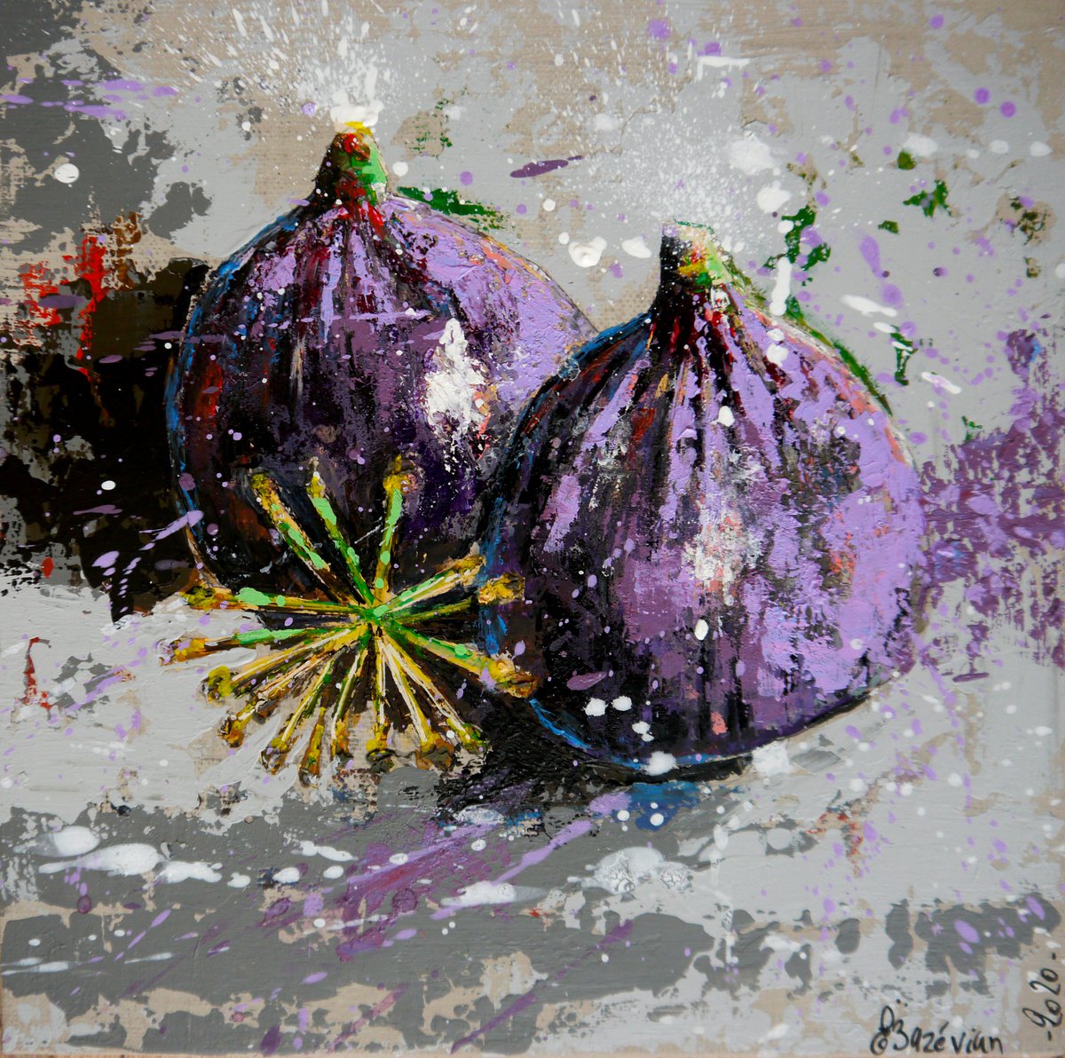 Figs Starwars FRAMED - Still life - READY TO HANG Food Original by Bazevian DelaCapucinire