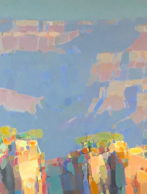 Grand Canyon, Handmade oil painting One of a kind Signed Large Size Painting by Vahe Yeremyan