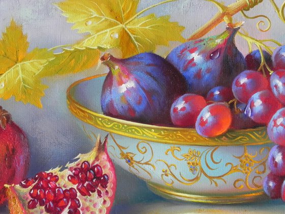 "Dessert" Oil on canvas Original art Kitchen decor