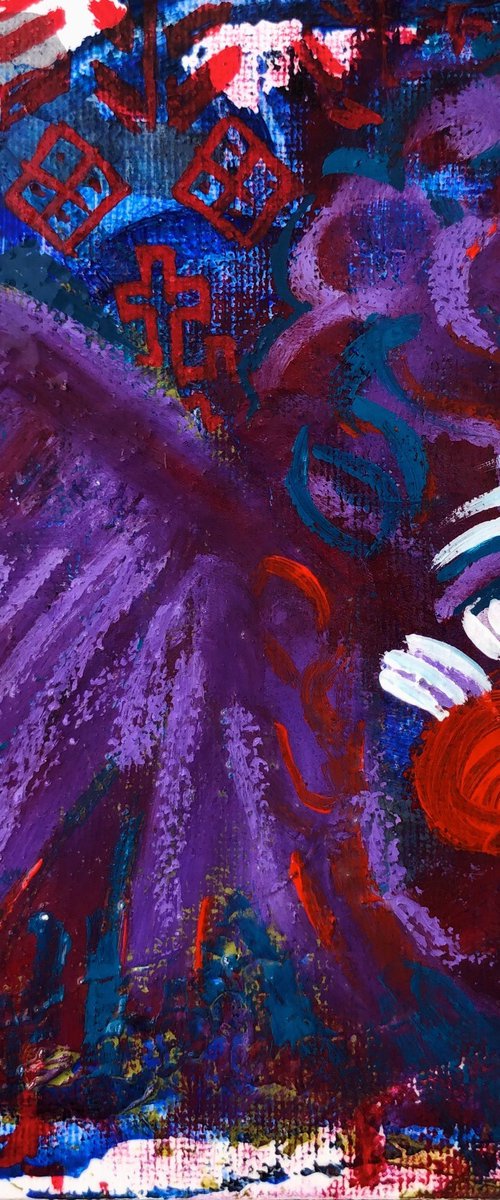 “Little Angel” small violet by Yuliia Chaika