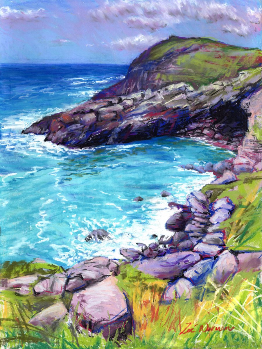 Cornwall, Cove at Tintagel by Zoe Elizabeth Norman