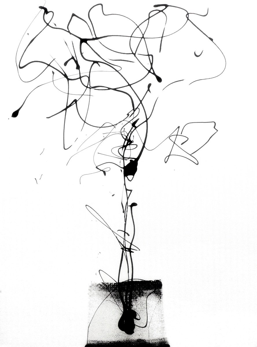 Expressive Abstract Acrylic Painting By Newel Hunter, 30 X 40", Fresh, Original Artwork