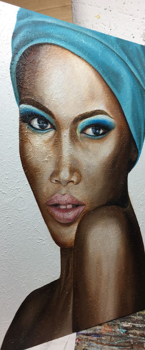 Woman portrait. by Eka Peradze