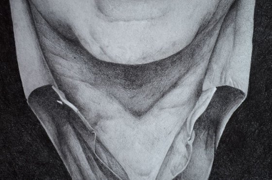Michael Caine, pencil portrait
