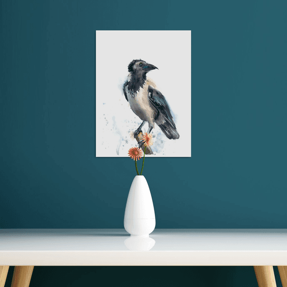 Crow on a branch