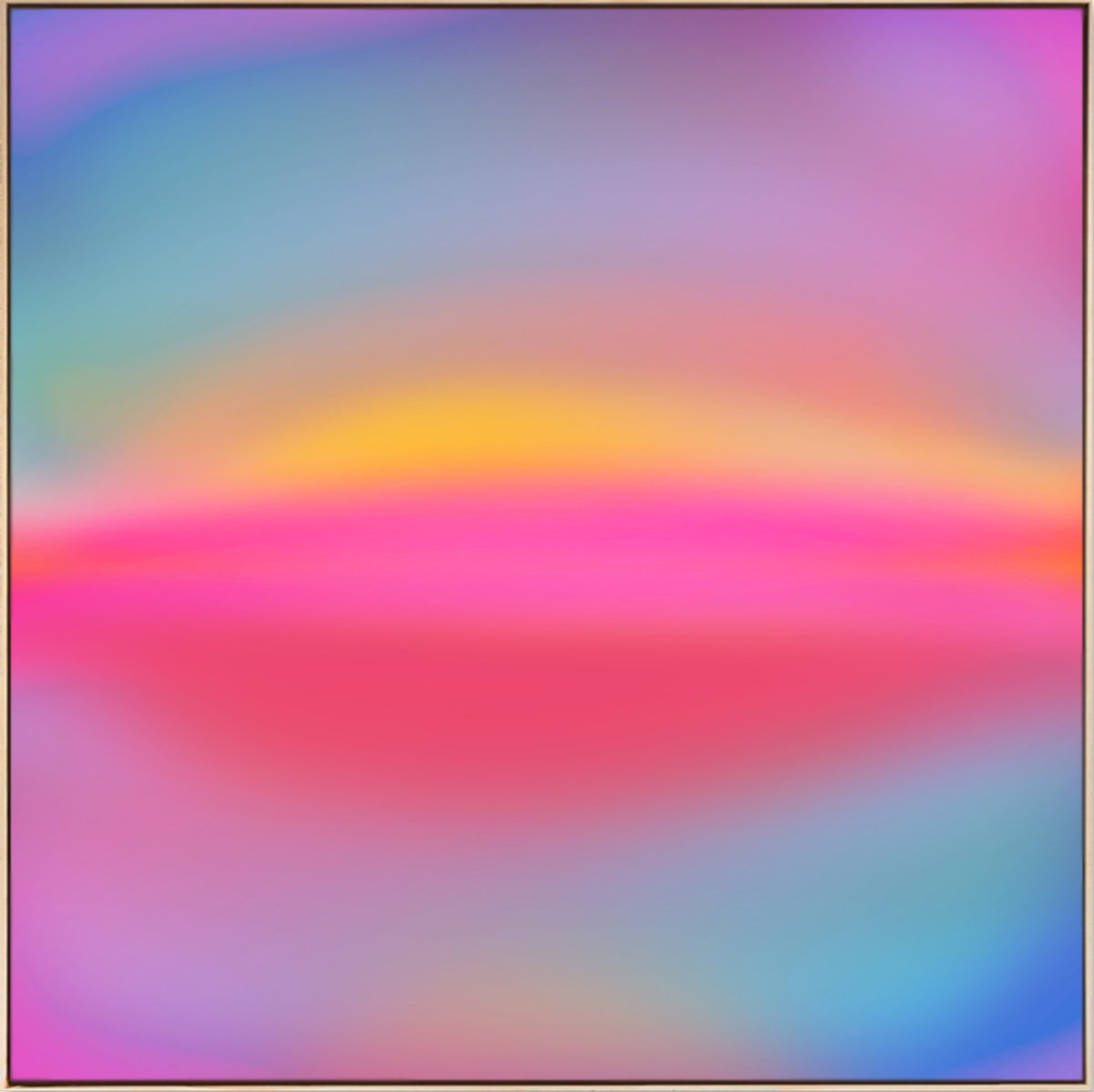 Organic Landscape Acrylic Painting By Jonas Peres, 48 X 48, Sweet Soul, Study 3, Original Artwork