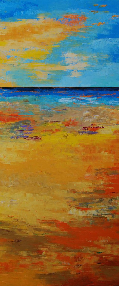 Yellow Beach III (ref#:1241-40P) by Saroja van der Stegen