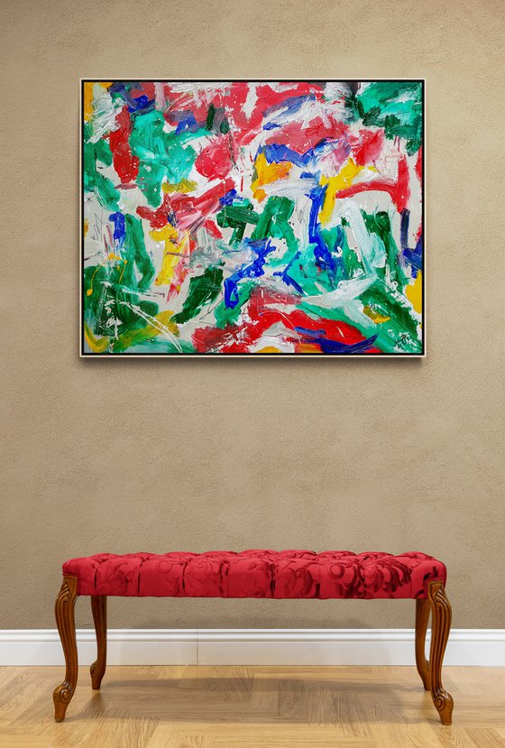 - Estos N-1  - Abstract Painting - 100x80cm