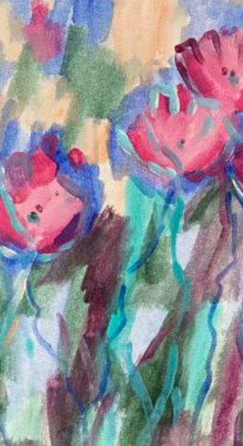 Wild Floral Bloom by Marina Krylova