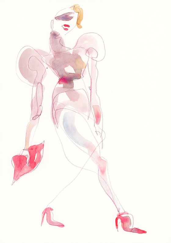 Mishi May Couture Fashion Sketch II